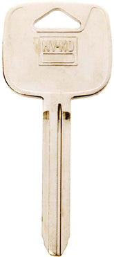 Hy-Ko 11010TR47 Automotive Key Blank, Brass, Nickel, For: Toyota Vehicle Locks